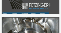 Desktop Screenshot of petzinger-gmbh.de