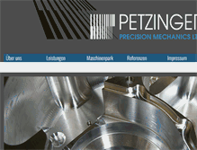 Tablet Screenshot of petzinger-gmbh.de
